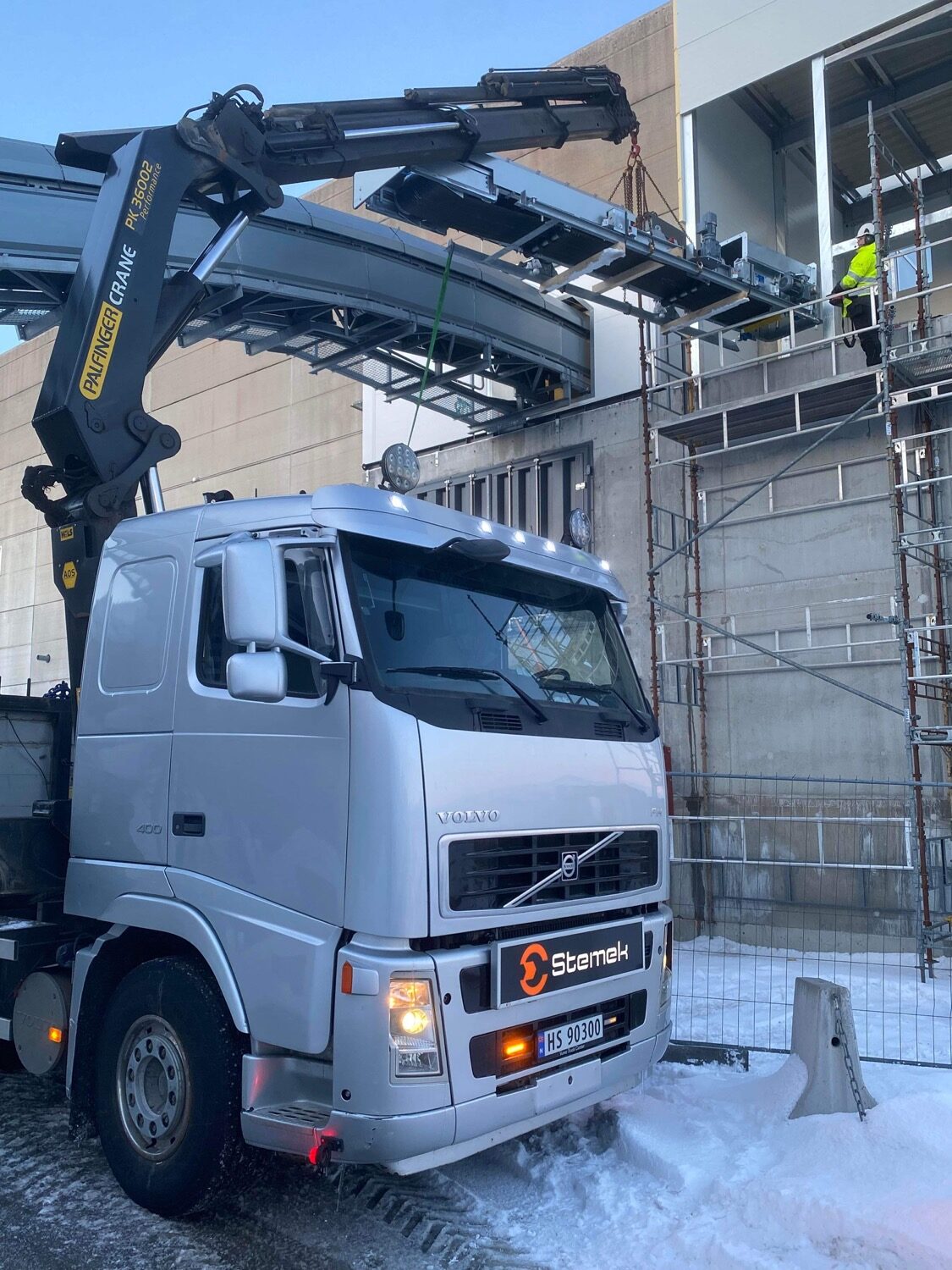 Volvo FH kranbil med Palfinger PK 36002 Hiab-kran